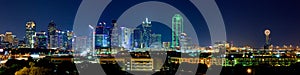 Night View on Beautiful Dallas Skyline