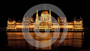 Night view on Budapest Parliment