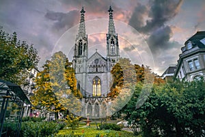 Iglesia de Baden-Baden en Augustaplatz. Baden-Baden, Germany photo