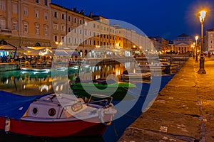 Night view of the Church of Sant'Antonio Nuovo at the end of Can