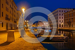 Night view of the Church of Sant'Antonio Nuovo at the end of Can