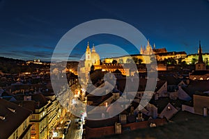 Night view of Prague