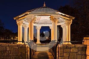 Night view of Clara Meer Gazebo, Atlanta, USA