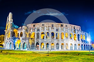 night view of colloseum...IMAGE