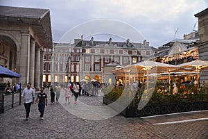 Night view of Covent Garden market in London