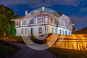 Night view of Cultural Monument Protection Institute at Kalemegd