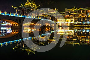 night view of fenghuang