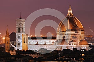Night View of the Florence Duomo