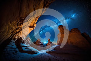 Night view of Grand Staircase Escalante National Monument, Utah, USA