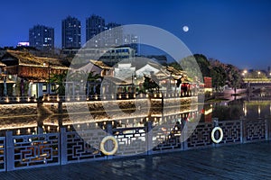 Night view of Haining ancient town