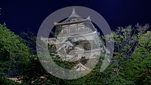 Night view of Hiroshima Castle