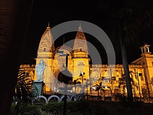 Night view of a historic site in Vadodara Gujarat