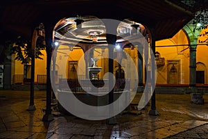 Night view of the historical fountain in the territory of  Gazi Husrev-beg Mosque in Sarajevo. Bosnia and Herzegovina