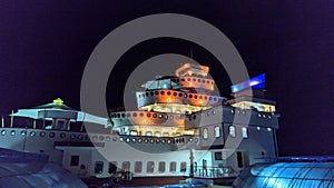 night view at hotel krisna beach pangandaran photo