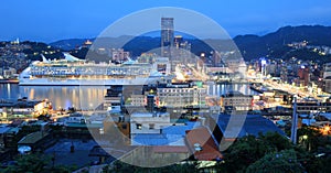 Night view of Keelung ~ A busy harbor city in northern Taiwan