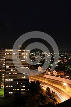Night view of Kragujevac