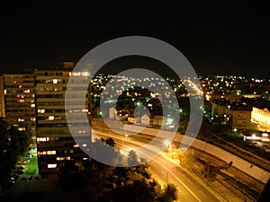 Night view of Kragujevac