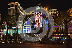 Night view of Las Vegas.