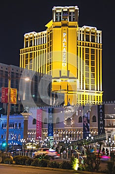 Night view of Las Vegas.