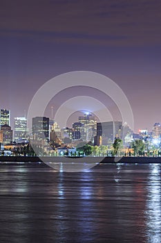 Night view of Montreal, Canada