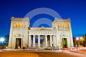 Night view of the Munich, Bavaria, Germany.