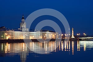 Night View of Neva River