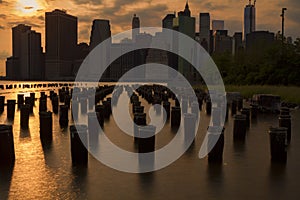 Night view of New York City