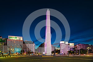 Night view of the Obelisk