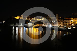 Night view of Piombino