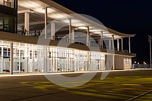 Night view of Port Terminal Building, Kanazawa, Ishikawa, Japan