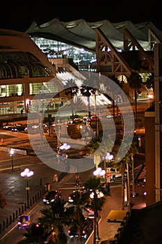 Night view of San Diego Convention Center