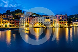 Night view of San Michele di Pagana