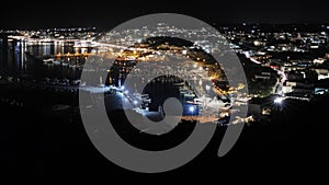 Night view of Santa Maria di Leuca, Apulia, Italy