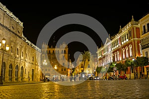 Night view of seville