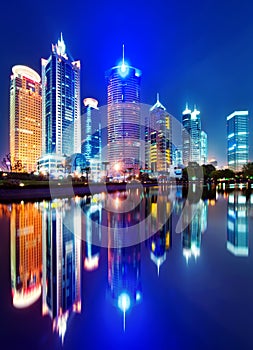 Night view of shanghai