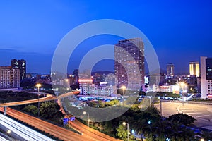 Night view of shenzhen ,China