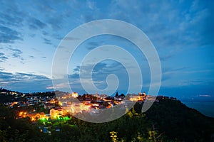 Night view on Signagi, Georgia