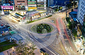 Night View of Sinchon, Seoul, Korea