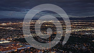 Night view from the Stratosphere Tower in Las Vegas, Nevada