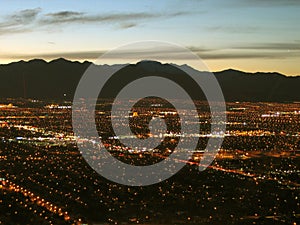 Night View from the Stratosphere Tower, Las Vegas, Nevada, USA