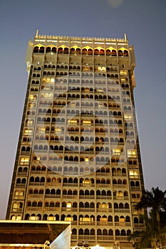 Night View of Taj Mahal Tower Hotel, Colaba, Mumbai, Maharashtra, India photo