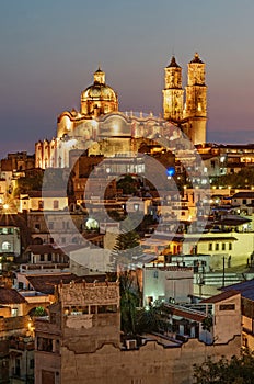 Night view Taxco city , Mexico