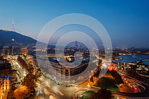 Night view in Tbilisi, Georgia