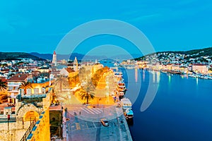 Night view of Trogir