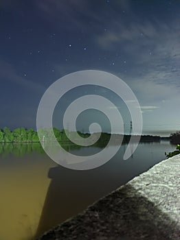 Night view under the bridge