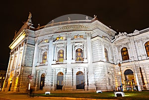 Night View of Vienna State Opera House