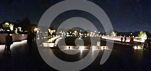 Night view war memorial