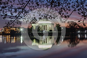 Night View Washington DC Jefferson Memorial