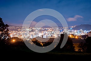Night view of the Wellington city