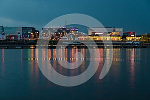 Night view in Wolfsburg Autostadt